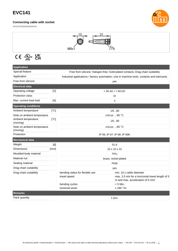 EVC141 \ ecomat 400 \ Passive connection technology \ ADOGF030MSS0002H03 \ PL datasheet