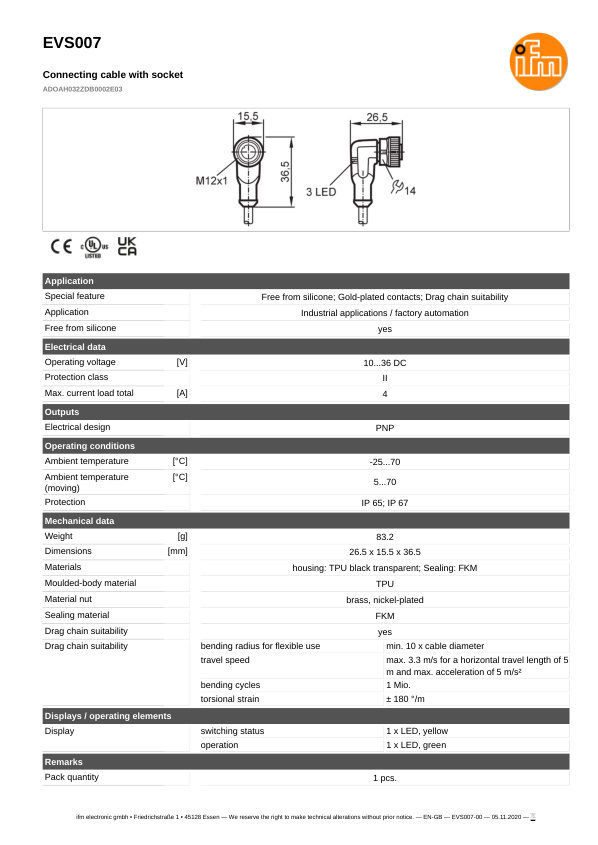 EVS007 \ ecomat 400 \ Passive connection technology \ ADOAH032ZDB0002E03 \ PL datasheet