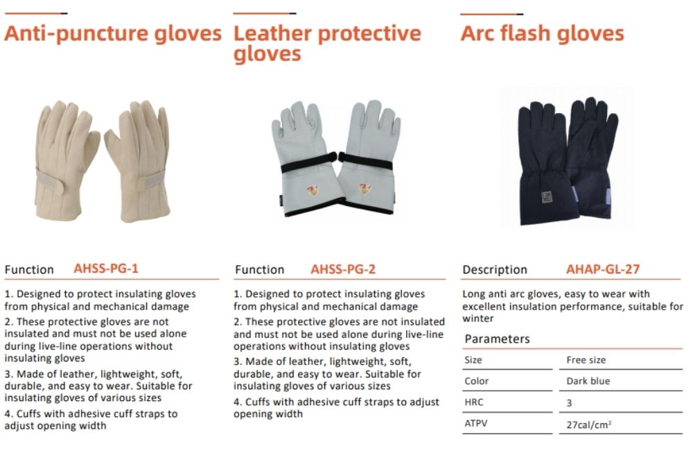 KAHSS-PG-2 (gray) KEPLER Leather protective gloves outside SCMA
